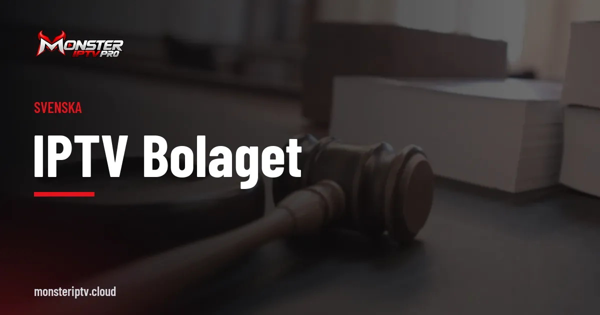 Banner med texten IPTV bolaget över en domarklubba