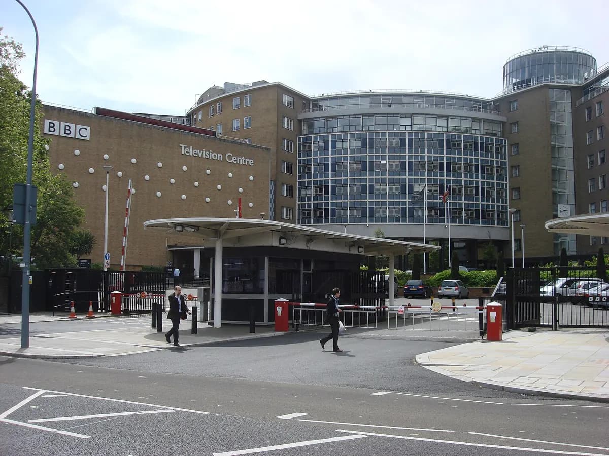 A historic television centre building, a reminder that broadcasters own the rights to their channels
