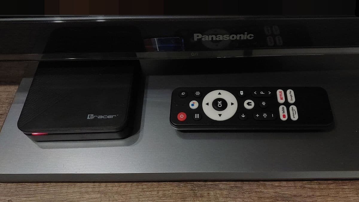 An Android TV box where viewers install official sports and entertainment apps